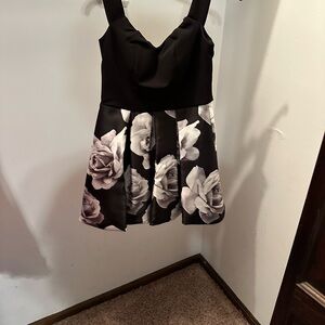 Speechless Black and White Patterned Dress